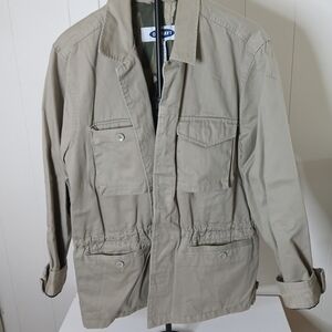 Old Navy Men's Beige Military Jacket